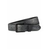 camel active Men's Nubuck Leather Belt, black