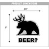 Beer Bear Funny Vinyl Sticker 5 Inch