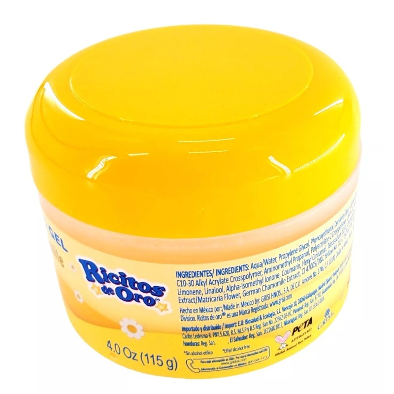 Ricitos de Oro Goldilocks Alcohol-Free Chamomile Extract Styling Hair Gel
