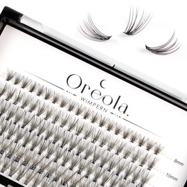 Oreola False Eyelashes, Individual Natural Look, 0.07C 8-14 mm, 120 Pieces, 20D Lashes Clusters for DIY Eyelash Extensions at Home, Individual Clusters, Individual Eyelashes, Tufts, Reusable