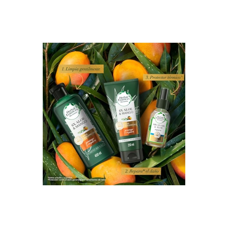Herbal Essences Acondicionador Bio:Renew 6X Aloe y Mango Protege y