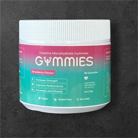 Creatine Monohydrate Gummies | 90 Pack | Gymmies Vegan & Gluten-Free | Boost Strength & Recovery