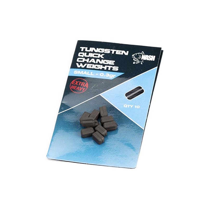Nash Tungsten Quick Change Weights Small 0,3g T8704 Blei Bleie