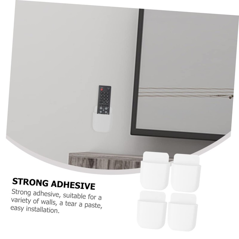 KICHOUSE Wall-mounted Phone Holder Wall Pencil Organizer Remote Control Storage