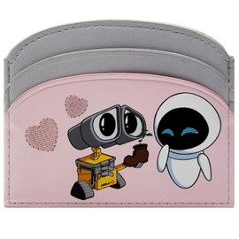 Animation Post-Apocalyptic Wall E Eve Earth Robotic Love Story Wallet Card Holder, Pink