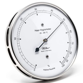 Hair-Hygrometer, made of metal