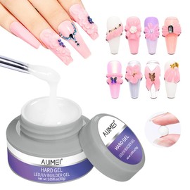 AIJIMEI Builder Gel-30g,Aufbaugel für Gelnägel,Nagelgel UV Aufbaugel,Hard Gel UV Gel Builder,UV Gel zur Nagelverlängerung und Modellage,Nail Art Acrylgel für Nägel（White）
