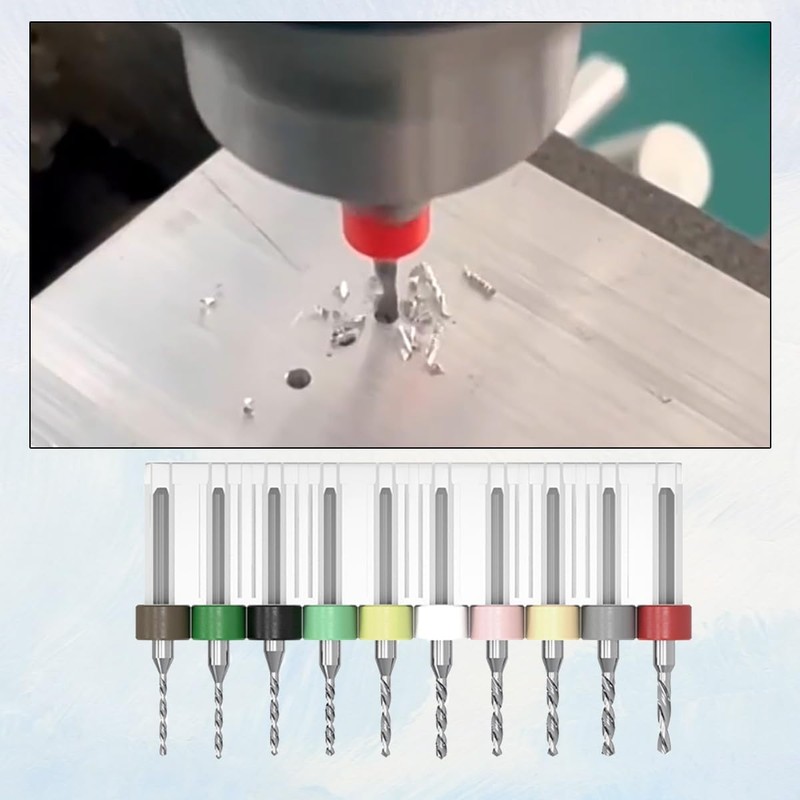 Alrens 20 Pcs PCB Drill Bit Set, 0.1-2.0 mm Tungsten