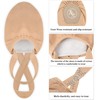 Tegmk Women's Stretch Canvas Half Dance Soles Pirouette Lyrical Turners