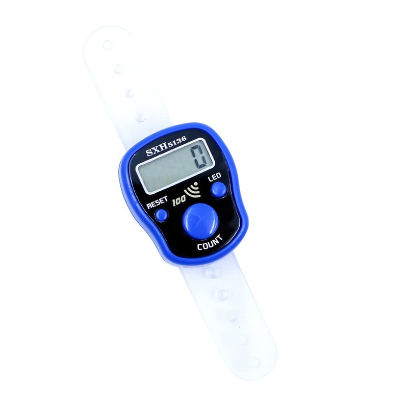 DollaTek 4pcs Mini Stitch Marker Row Finger Counter LCD Display