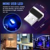 Ouzorp 2 Pcs Mini USB LED Light, Car LED Interior