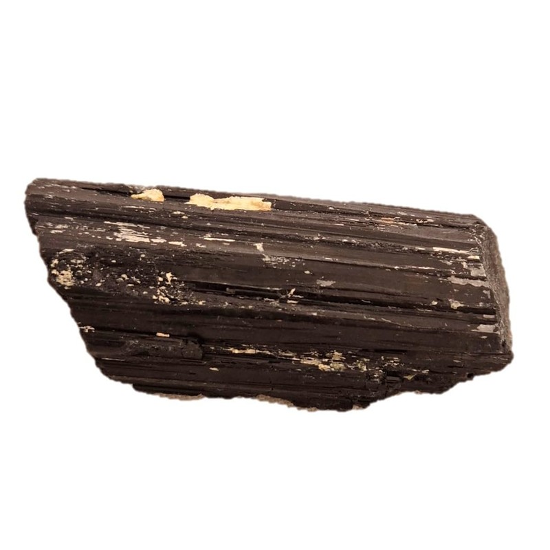 Schwarzer Turmalin Kristall Stein | Edelstein Rohstein Naturstein | Schörl