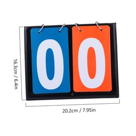Sosoport Portable Basketball Scoreboard 2- Score Flipper Multifunctional for Sports Games