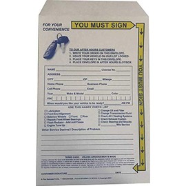 Night Drop Envelopes w/ yellow highlight (500/Box) by Dodson Group