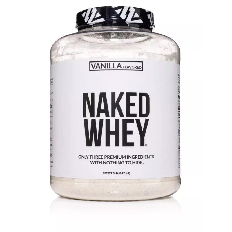 Naked Nutrition VANILLA WHEY PROTEIN POWDER - 5LB - GRASS