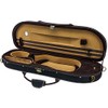 SKY Lightweight Half Moon Shaped Violin Case 4/4 Size (Black/Brown)