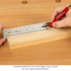 Woodpeckers Hook Rule, 12 Inch, Stainless Steel Woodworking Ruler That