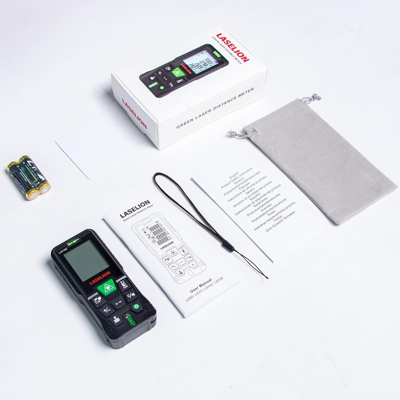 LASELION LG50 Laser Distance Meter – 50m (165ft) Range, High