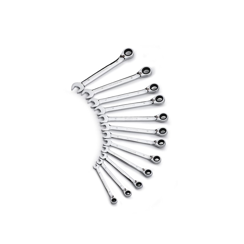 FLZOSPER 8mm Metric Reversible Geared Wrench,Box End Head 72-Tooth Reversible