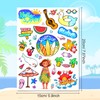 Zayvor 132 Piece Kids Temporary Tattoos, Hawaiian Luau & Tropical