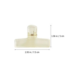 SHINEOFI 1 Set Transparent Acrylic Clip Letter Paper Binder Clip Large Coloured Paper Clips Folder Clips Extra Large Paper Clips Colourful Paper Clips Clamps Multiple Assorted Plastic Pack of 6