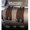 AMINOR 2 Pack Car Seats Hooks for Headrest, 2-in-1 Premium
