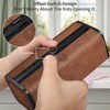 TALVOLC M PU Leather Weekly Pill Organizer, Detachable Travel Pill