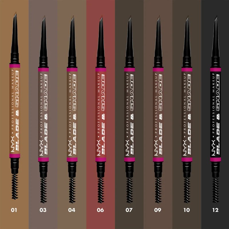 Lápiz De Cejas Blade Shade De Nyx Professional Makeup Black