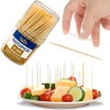 Clarina 200 x Wooden Toothpicks 65 mm - For Food