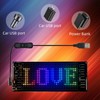 LED Sign for Car, 6.8''x2.75''Flexible LED Matrix Panel USB 5V