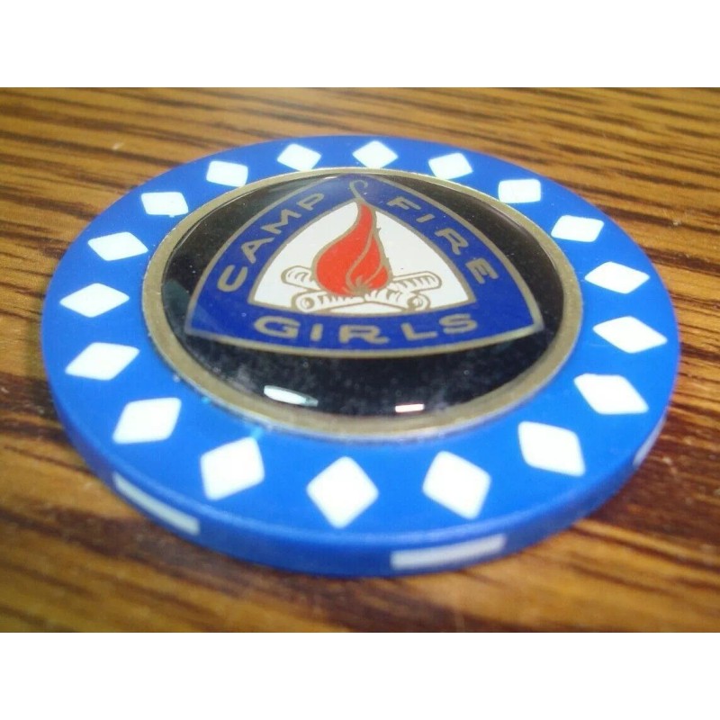 Golf Design CAMP FIRE GIRLS 3D Epoxy Diamond design Poker