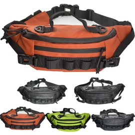 Chardime Fanny Pack,Fishing Fanny Pack for Men, Multiple Pockets for Easy Organisation,fanny pack for men-Ideal for Travel, Hiking, and Everyday Use(orange), Green, A