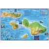 Maui Hawaii Dive & Snorkeling Guide Map Laminated Poster by