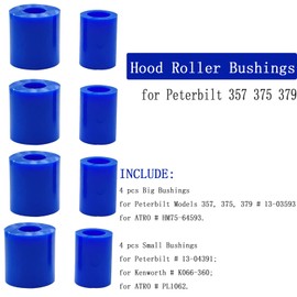 Reference for 13-04391 13-03593 Hood Roller Bushings fit for Peterbilt 357, 375, 379 and 377 with J Style Hinges, Reference for Kenworth ATRO HM75-64593