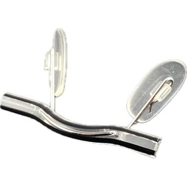 Transparent Original Universal Nose Bridges & Comfort Pads for Switch It! Glasses - Perfect Fit, Skin-friendly, Durable, Two Stripes Black 2031