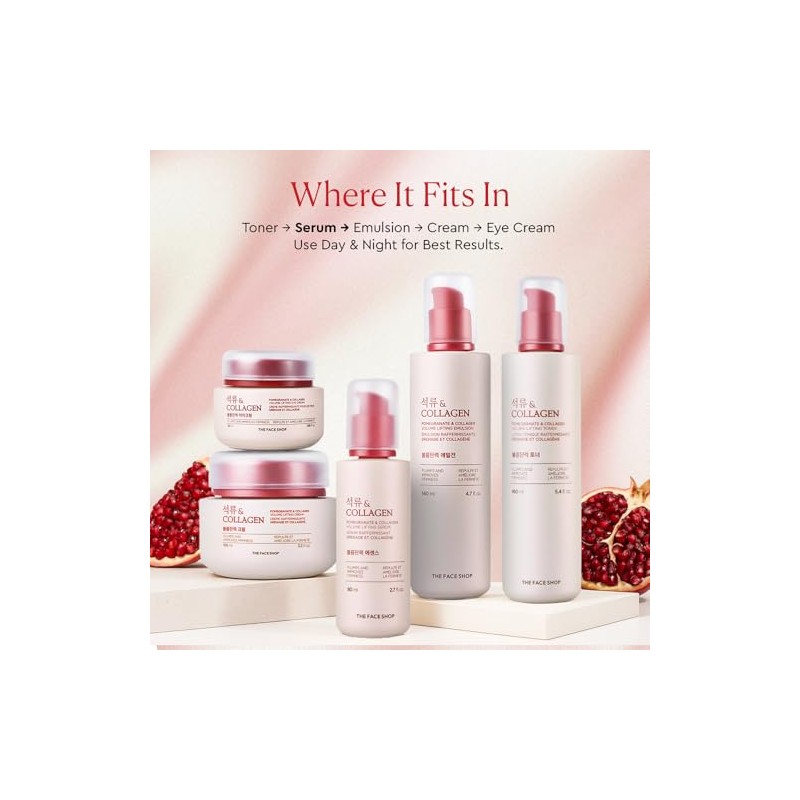 The Face Shop Pomegranate Collagen Serúm Facial Granada Colágeno Serum