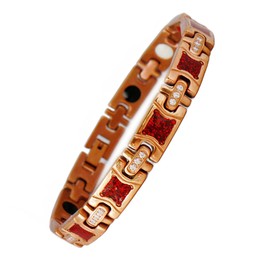 H HARUCO Germanium Bracelet, Women's, Titanium, Negative Ions, Far Infrared, Magnetic Bracelet, Women's, Valentine's Day, Mother's Day, Gift, Titanium