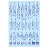 Haikyu Parts Fire Tribal Decal Outline Metallic Violet 1pc Decal