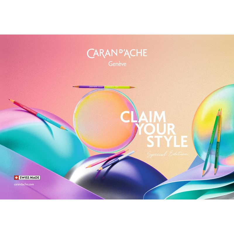 Caran d'Ache Claim Your Style Pack of 6 Two-Tone Pens