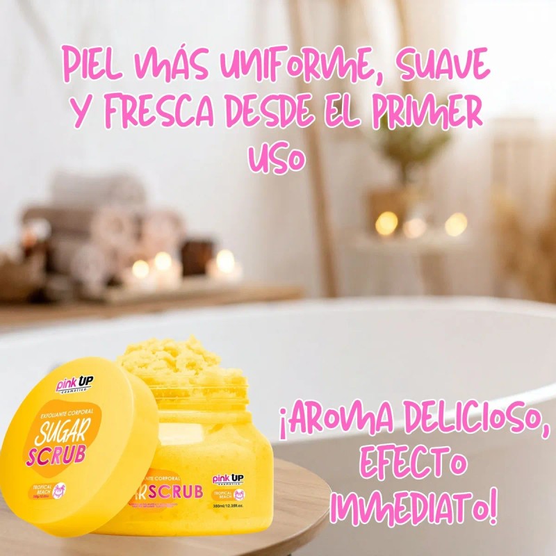 Sugar Scrub Exfoliante Corporal Limpieza Profunda Pink Up