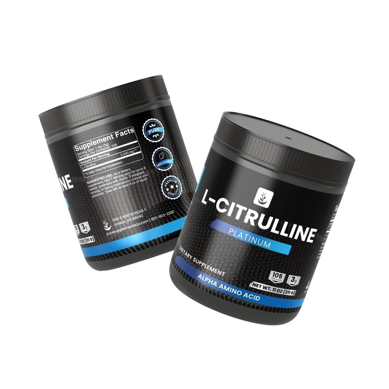 PURE ORIGINAL INGREDIENTS L-Citrulline Powder (11 oz) Natural Amino Acid,