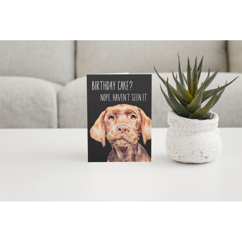 Dog Birthday Card for Dog Dad, Mum, Cute, Funny