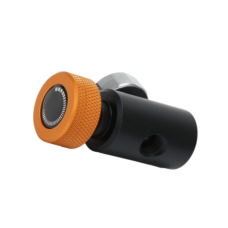 CO2 Refill Adapter Connector Valve ASA with 3000psi Pressure Gauge