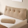 Z-hom Large Wedge Pillow Headboard, Full Triangular Headboard Pillow, Reading