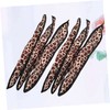 Beavorty 6pcs Leopard Print Hair Rollers Soft Sponge Curlers for