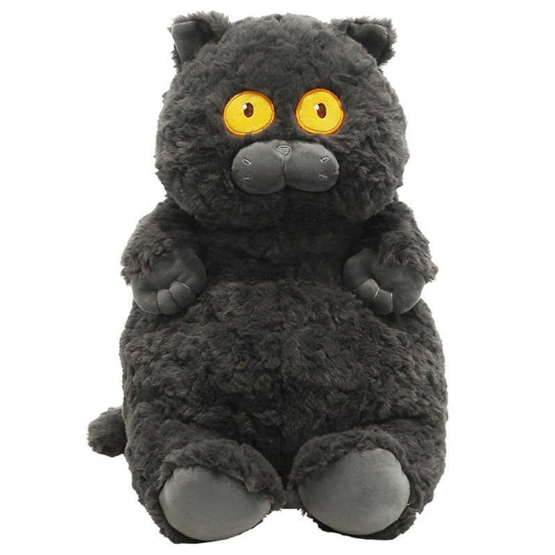 Cat Plush Toy Cute Soft Skin Friendly Fluffy Staring Short