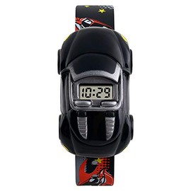 TONSHEN Children's Digital Watches Cartoon Look LED Electronic Outdoor Sports Boy Watch, black, Strap.