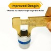 100mm (3.94in) Easy Sliding Gauge Brass Vernier Caliper Ruler Measuring