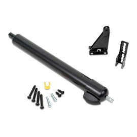 Ideal Security 9600 Standard Pneumatic Touch-N-Hold Storm and Screen Door Closer for Wood, Aluminum, and Vinyl Doors, Silent and Smooth Closing, 11.5", Black