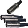 CESS Metal Body 5 Pin DIN Male Plug MIDI Cable